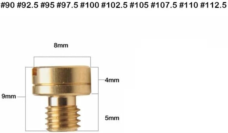 Main Jet Fit for Injectors # 90- # 240 HS TM33 TM36 TM40 VM16 VM29 VM33 Carburetor HS40 HSR42 HSR45 HSR48 RS34 RS36 RS38(MM90-112.5)