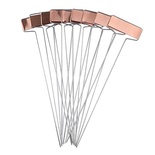 siduytin Indicatori da Giardino Resistenti agli Agenti atmosferici da 25 Pezzi per piantare all'aperto Etichetta per Piante in Metallo ramato Etichette per Piante Etichetta da Giardino