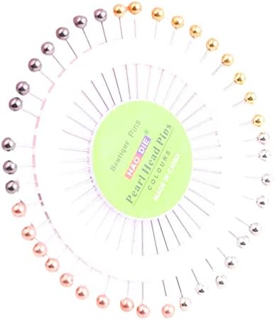 Hijab Pin Wheel / Sewing pins 40 Pins (Mixed Metal Colours Rose Gold, Gold, Silver, Gunmetal)