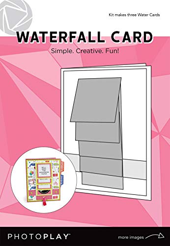 Photoplay Paper Photoplay Waterfall Card 3/Pkg-Makes 3, Multi