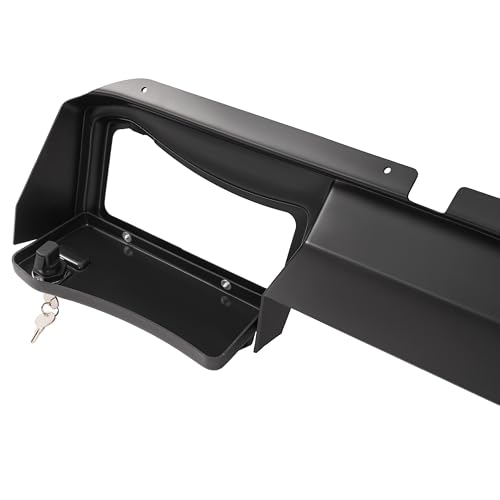 ALMULOO Dashboard Cover with Lockable Doors Compatible with 2008-2014 EZGO RXV Models, Matte Black Plastic & Steel Painted Dash Cover (Not for 2015-Up 2nd Gen) by ALMULOO - Used condition - Image 6