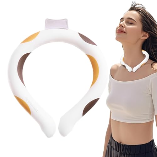 Photo de Neck Ice Ring, Chilly Neck Cooler, TPU, PCM Hot Weather Accessory, Safe Wearable Design, Reusable Cooling Pack, Ideal for Work, Sports, Running, Home, Outdoor Use, 20x18x2.5cm