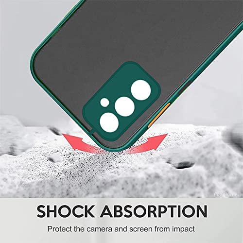 Image of Amazon Brand - Solimo Polycarbonate Mobile Back Cover for Samsung Galaxy M52 5G (SAM-M52(5G)-Round-DarkGreen Dark Green)