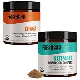 FreshCap Antioxidant Bundle (Chaga Mushroom Powder and Ultimate Mushroom Complex Powder)