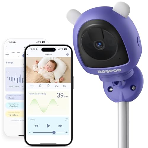 BOOPOO Smart Baby Monitor Contact-Free AI Solution for Breathing Tracker