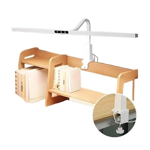 Lampada da scrivania a LED con collo d'oca regolabile, controllo touch, luminosità dimmerabile, luce di protezione per gli occhi per lettura, studio, banco da lavoro, comodino