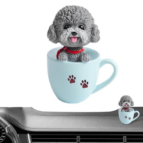 Preisvergleich Produktbild Fulenyi Schüttelkopfhund fürs Auto, Wackelkopfhund / Tänzerfiguren schüttelndes Ornament / Wackelkopf-Spielzeug für Autos, kreative Auto-Interieur-Puppentänzer-Figuren, dekoratives Auto-Kopf-Spielzeug