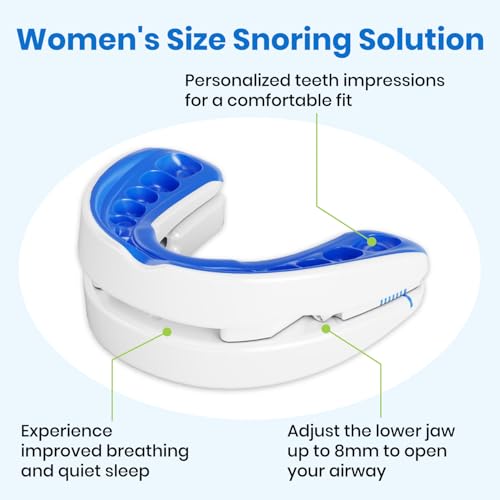 VitalSleep Anti-Snoring Mouthpiece, Women\'s Size Snoring Solution, Customizable Anti-Snoring Device, Adjustable Snoring Mouth Guard - USA Made - Thumbnail 2