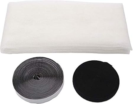 DM DASII MAT Room Mesh Screen Mosquito Window Curtains Net Protector Fly Screen Inset (Color:White)(Size: 120cmx120cm)