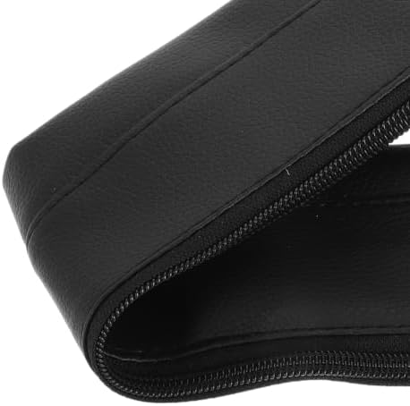 Protective Stroller Handlebar Cover Black Pu Leather Grip Sleeve — view 2