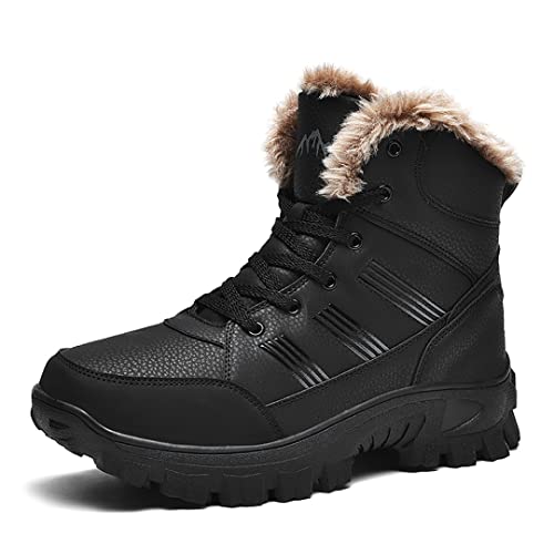 Men's Snow Boots Outdoor Hiking Boots Waterproof Fluff Snow Sports Boots