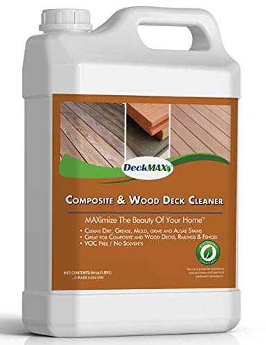 DeckMAX Concentrated Composite & Wood Deck Cleaner - Nation’s Leading Wood & Composite Deck Cleaner Recommended by Manufacturers, Distributors & Contractors!