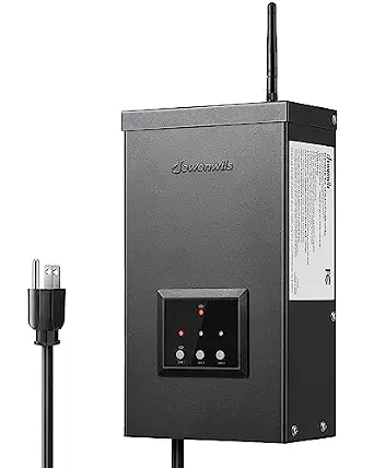 DEWENWILS Smart Low Voltage Landscape Transformer 300W, 3 Independent Outputs, 120V AC to 12V/14V AC, Compatible with Alexa & Google Assistant