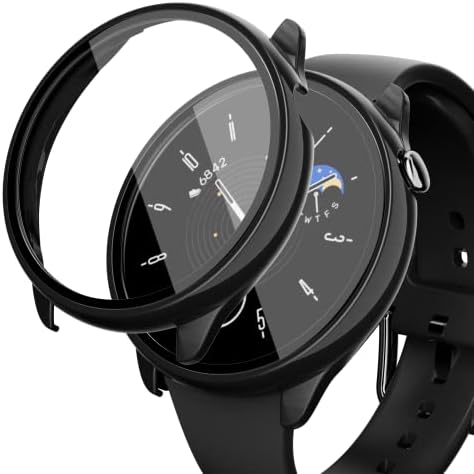 Screen Protector for Amazfit GTR Mini Smartwatch, 2-Pack Hard PC Bumper Full Face Cover Protective Case Accessories for GTR Mini Men Women