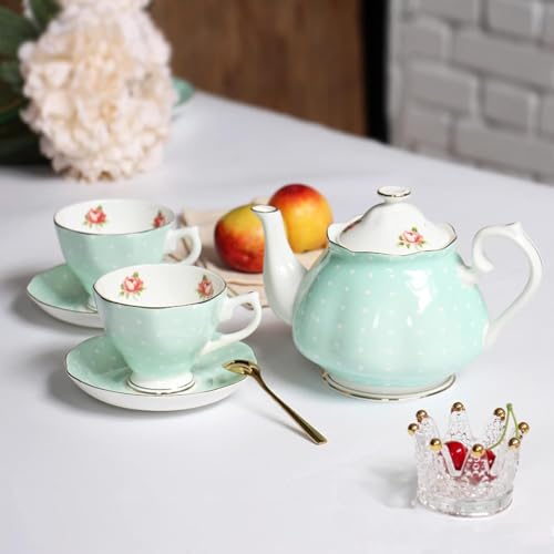 Service à thé porcelaine théière tasse soucoupe pour adulte et table de mariage