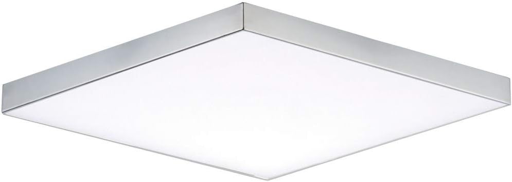 Maxim Lighting Trim 10.5" 1-Light Flush Mount | Polished Chrome Finish | White Polycarbonate Shade | Transitional Flush Mount | Ideal for Bedrooms, Hallways & Entryways | Dimmable | 57669WTPC
