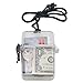 Advantus Waterproof ID Case with 38-Inch Cord, 3.75 x 1.5 x 4.75 Inches, Clear with Black Cord/Latch (75558)