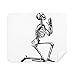 Praying Human Skeleton Sketch Cleaning Cloth Screen Cleaner 2pcs Suede Fabric