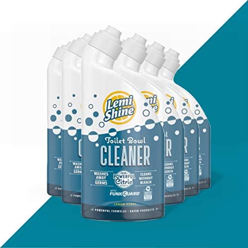 Lemi Shine Toilet Bowl Cleaner, Bleach-Free, Removes Tough Stains and Odor, Award-Winning (24 oz, 6 Pack)