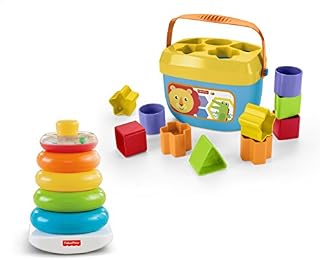 Fisher-Price Rock-a-Stack & Baby's First Blocks Bundle [Amazon Exclusive]