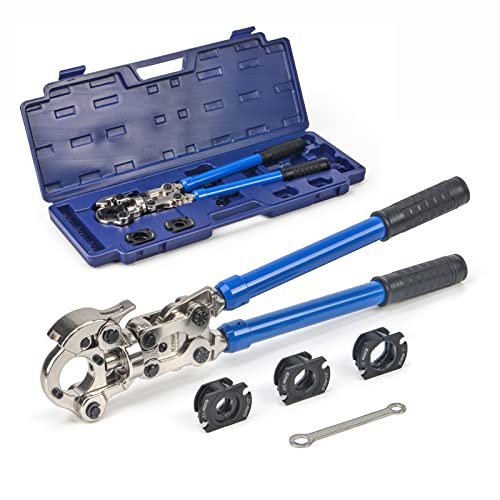 iCrimp Copper Tube Fittings Crimping Tool with 1/2, 3/4 and 1-inch Jaws, Press Tool for ProPress Copper Fittings IWS-1632AF by iCRIMP - Used condition - US$116.79
