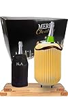 Tabla para cortar The.Gift XL  The.Lampion S (Lámpara LED multicolor, refrigerador de vino y altavoz Bluetooth) - The.Board Rubberwood S&L (Tabla para cortar) - The.Cooler (Bolsa para el vino) - Botella de cava