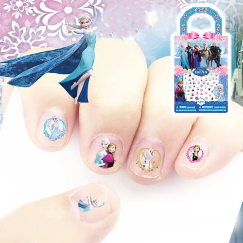 Princesse Autocollants pour Ongles,Auto-Adhésif 3D Applique à Ongles 6 PCS Ongles Décalcomanie Nail Art Décoration Accessoires pour Enfants Filles Fête D'anniversaire Salon de Manucure Cadeau