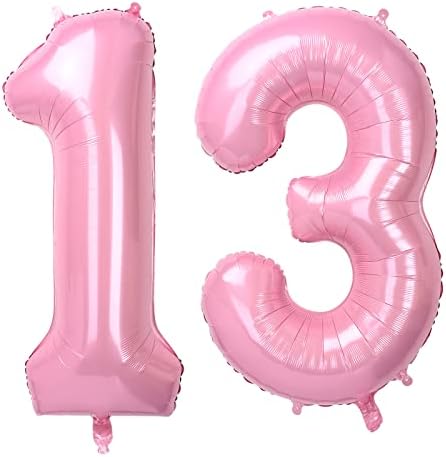 Baby Blue Large Numbers 10 Balloons, 40 Inch Big Helium Foil Number Balloons, 2 Pcs Digital Balloons for Girls Boys 10th Birthday Party Decorations/Anniversary Party Supplies (Number 10, Baby Blue)