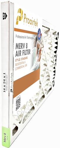 Filtros de aire contra partículas microscópicas Proairtek 14x24x1, aire limpio MERV 8 3