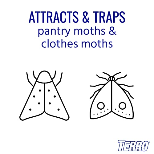 Terro T2950 Closet & Pantry Moth Trap Killer Plus Alert -Attract, Trap, And Kill Clothes, Grain, Flour, Meal, And Seed Moths #TOP2