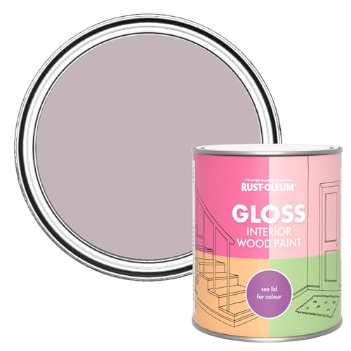 Rust-Oleum Purple Interior Wood Paint in Gloss Finish - Lilac Wine 750ml