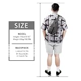 WATERFLY Torba na ramię antykradzieżowa dla kobiet i mężczyzn, torba na klatkę piersiową, torba typu crossbody, wielofunkcyjna torba na dzień