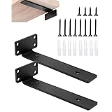 G-MODELL 棚受け金具 棚受け ブラケット 耐荷重25kg 厚さ5mm ビス付き 2個セット