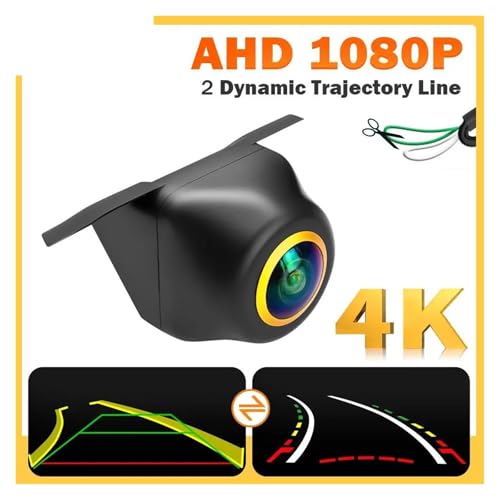 Caméra de recul AHD 1080P avec trajectoire dynamique pour autoradio Android