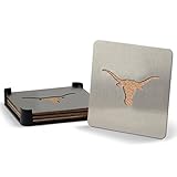 NCAA Texas Longhorns Boaster Stainless Steel Coaster Set of 4