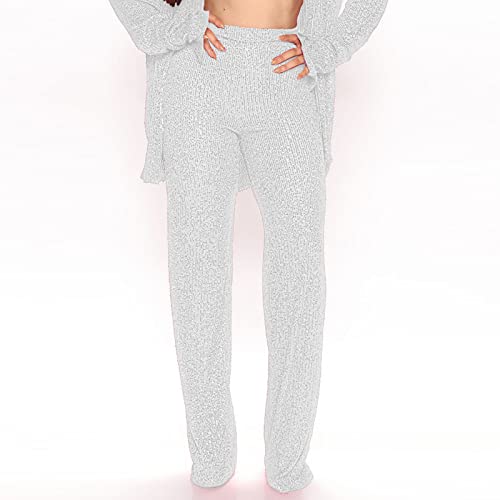Qvkarw Calças casuais femininas cintura alta elástica calças femininas xadrez calças personalizadas