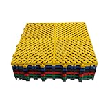 Azulejos modulares de plástico para patio, 40 x 40 cm, fácil de...