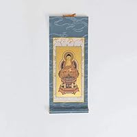 阿弥陀如来　掛け軸　古美術　アンティーク No2030掛軸 古仏画 東本願寺 釋達如 方便法身尊形 阿弥陀如来像