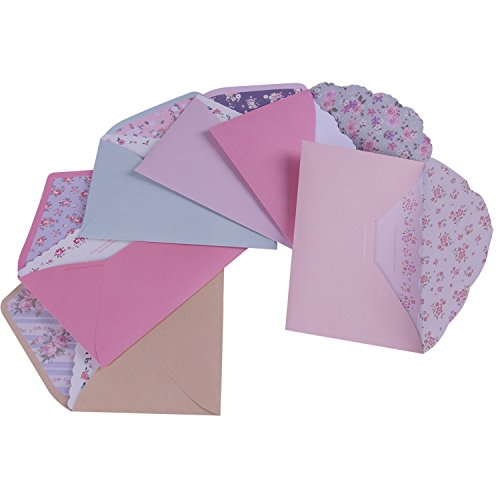 Scstyle 32 Cute Lovely Kawaii Special Design Writing Stationery Paper+16 Envelope 3.45 X5.4 Inch -(Flower) #TOP5