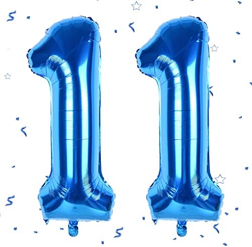 Number Balloons 60 Blue, Numbers 60 Balloons, 40 Inch Large Digit 60 Helium Balloons Foil Mylar Big Number Balloon for Men Women Birthday Party Decorations Anniversary Party Supplies (Blue Number 60)