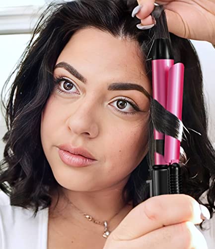 Mini Curling Iron Travel Size, 3/4 Inch Ceramic Mini Hair Curler For Short Hair, Travel Curling Iron Dual Voltage, Keratin&Argan Oil Infuse The Barrel, Travel Size Curling Iron With Storage Bag #TOP2