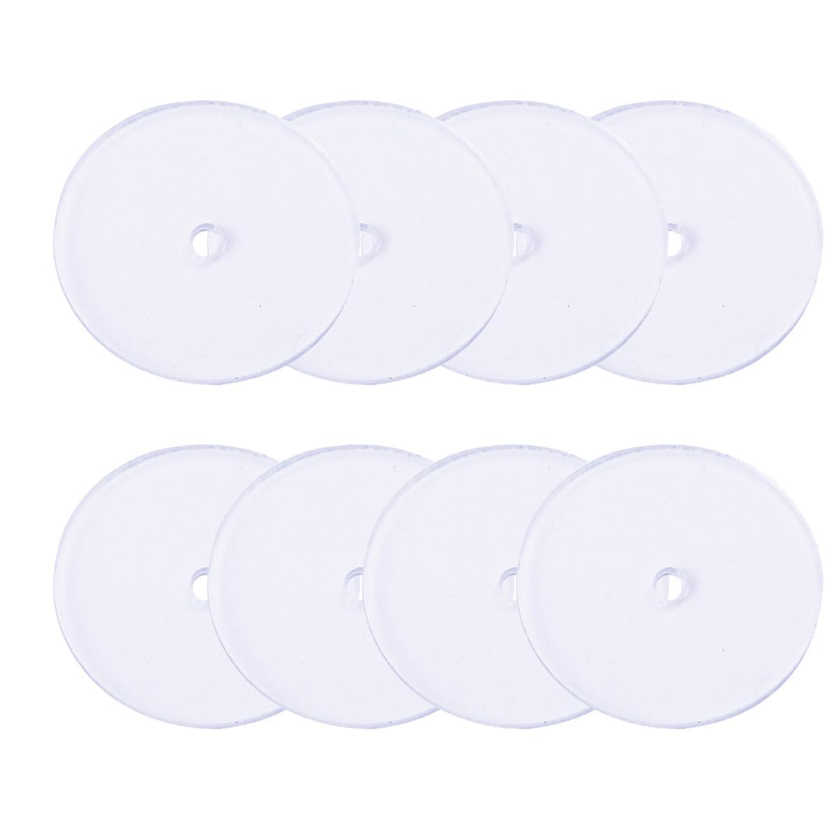 Discos transparentes Kichvoe para pendientes: 200 almohadillas flexibles de bisutería