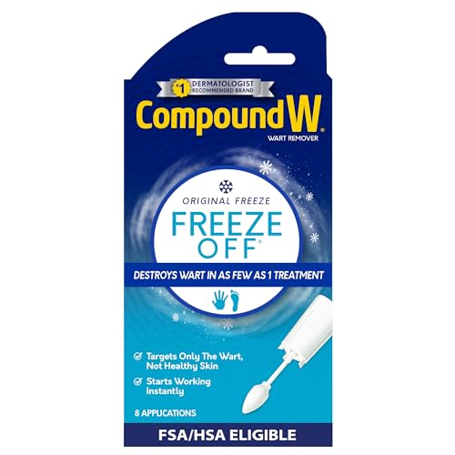 compound w freeze off wart remover wart removal system for removing common amp plantar warts 8 applications