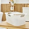 Rotho Country Laundry Basket Plastic (PP) BPA-Free White 40 L, 40l (58 x 38,9 x 25,1 cm)