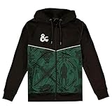 All Sizes Dungeons and Dragons Sudadera, Negro, S para Hombre