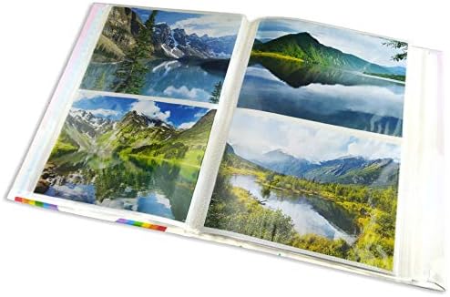Mareli Album fotograficzny z kieszeniami, zadrukowany papier z matową powłoką z tworzywa sztucznego, designerskie serca, 200 zdjęć 13 x 18