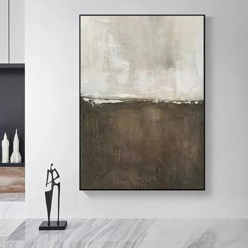 Peinture abstraite toile moderne 70x95cm œuvre d'art mural cadre