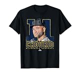 Silhouette Jackson Chourio Milwaukee MLBPA T-Shirt