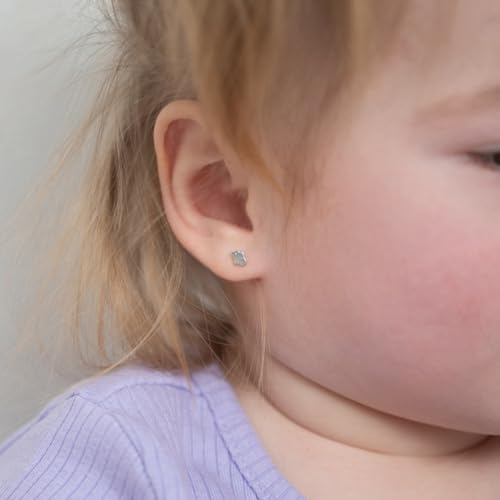 925 Sterling Silver Girls Small Elephant Prosperity Good Luck Screw Back Earring - Good Luck Charm Earrings Children - Lightweight and Safe For Sensitive Ears3