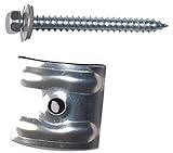 100 Stück Fassadenschrauben aus Edelstahl V2A 6,5 x 64 mm mit 16 mm Dichtscheiben